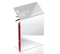 XNXYSMKJ Fire Extinguisher Bracket Sign Stainless Steel,Decorative Wood Grain Extinguisher Cabinet,Capacity: 2 * 3 or 4 Kg Fire Extinguishers (Mirror Polished)