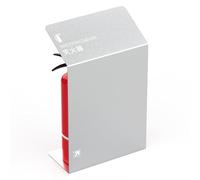 XNXYSMKJ Fire Extinguisher Bracket Sign Stainless Steel,Decorative Wood Grain Extinguisher Cabinet,Capacity: 2 * 3 or 4 Kg Fire Extinguishers (Steel Color Brushed)