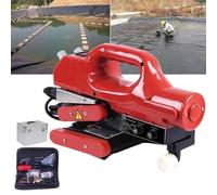 XNXYSMKJ Hot Wedge Geomembrane Welding Machine for PVC, PE, EVA and PP Plastic Membrane Sealing, 1100W with Adjustable Double Pressure Wheels, 10cm Overlap Width