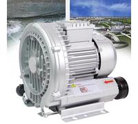XNXYSMKJ Regenerative Blower,Single Phase High-Pressure Vortex Blower,Low Noise/High Air Volume,Gas Ring Turbine For Air Blowing Or Suction For Sewage Aeration Aquarium (550W/0.74PS)