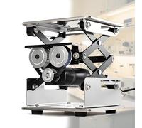 XNXYSMKJ Stainless Steel Lifting Platform Lab Electric Lifting Platform Lifting Platform Stand Adjustable Stand Rack Scissor Lab Lift Lifter Load Capacity 10kg (200mm)