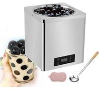 XNXYSMKJ Stainless Steel Warmers Machine,Adjustable Temperature 30-100°C for Bubble Tea, Taro Balls, Sushi Rice and More,commercial Food Warmers (A 3L)