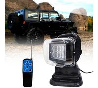 XNXYSMKJ Vehicle Searchlight LED 50W Remote Control Searchlight Automatically Receives Signals for Off-Road Vehicles, Trucks, Motorcycles