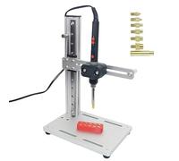 XNXYSMKJ Vertical Heat Set Insert Tool, Vertical Heat Pressing Machine w/Brass Insert Tip M2-M8 & 90W Iron, Digital Display,Insertion Height, for Printing Components (10.5cm)