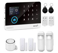 XNY WiFi Home Alarm Systems, Wireless 4G Alarm System for Home Security with APP Alert, 10-Piece-Kit, Motion Detector, Door Window Sensor, Siren,Work with Amazon Alexa and Google Assistant