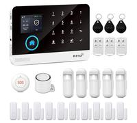 XNY WiFi Home Alarm Systems, Wireless 4G Alarm System for Home Security with APP Alert, 24-Piece-Kit, Motion Detector, Door Window Sensor, Siren,Work with Amazon Alexa and Google Assistant