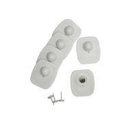 XNYEOV White Clothing Security Hard 8.2MHz Tags Clothes Retail EAS Hard Tags - Pack of 100