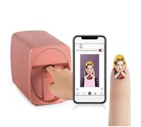 XNYXLPP 3D Nail Printer Machine Kit - Mobile App Control, Design Gallery, Easy DIY for Beginners, Fast Nail Art Solution, for Home Use. (Rose Gold)