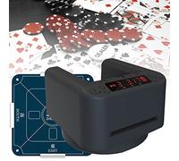 XNYXLPP Automatic Card Dealer Machine,Rotating Portable Card Splitting Machine, Rechargeable, Suitable for Multiplayer Table Games (Black)