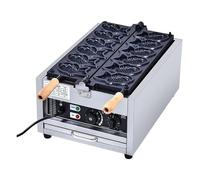 XNYXLPP Electric Fish Type Waffle Maker Machine,Adjustable Temperature, Stainless Steel,Suitable Breakfast Shop,Bakeries
