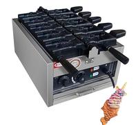 XNYXLPP Electric Waffle Maker,Commercial Stainless Steel,Temperature Control, for Easy Cooking,Suitable Breakfast Shop,Bakeries (B)