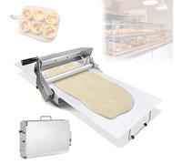 XNYXLPP Manual Dough Roller Machine,Foldable Dough Machine,Adjustable Thickness,for Icing,Marzipan and Puff Pastry Egg Tart Shells. (Type400)