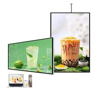XNYXLPP Ultra-Thin 1920x1080p LED Digital Display, Remote-Controlled Advertising Screen, Wi-Fi & HDMI Support, Intelligent Split Screen for Business & Events (55in)