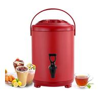 XNZJHPP 6L 8L 10L 12L Urn Boiler Hot And Cold Water Dispenser Stainless Steel Tea Hot Water Bottle with Faucet Portable Handle Large Capacity Sealing for Catering Office Hotels,C,10L (C 8L)