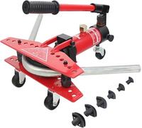 XNZJHPP Adjustable Manual Hydraulic Pipe Bender for Steel & Iron Tubes - Essential Tool for Metal Fabrication & DIY Projects