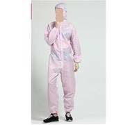 XNZJHPP Anti Static Men Women Anti-static Hooded Dust-proof Coveralls Cleanroom Garments Factory Clean Food Paint Work Protective Clothing(Giallo,X-Large) (Roze M)