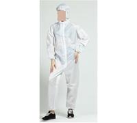 XNZJHPP Anti Static Men Women Anti-static Hooded Dust-proof Coveralls Cleanroom Garments Factory Clean Food Paint Work Protective Clothing(Giallo,X-Large) (Bianco L)