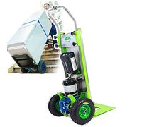 XNZJHPP Electric Stair Climbing Trolley, Electric Hand Truck for Up and Down Stairs, Maximum Load 220kg Labor-Saving Sack Truck with Telescoping Handle, 800 W Brushless Motor