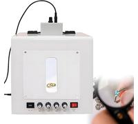 XNZJHPP Electric Turntable Gold and Silver Jewelry Photo Light Box, with Electric Rotating Feature, Mini Photo Studio Softbox, for Jewelry, Small Items (Tb300)