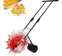 XNZJHPP Garden Seeder, Manual Seeder Spreader, Handheld Seeding Machine and Fertilizer Applicator, Hand-Push Roller Row Planter Precision Garden Push Seeder Machine(7 Mouths) (8 Mouths)
