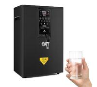 XNZJHPP Instant Hot Water Dispenser, 3000W Commercial Automatic Water Heaters with LED Smart Control Panel for Restaurants, Coffee Shops, Bars, Milk Tea Shops (Black 50L)