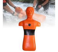 XNZJHPP Pool Beach River Simulation Rescue Dummy,Water Rescue Dummy Drowning Prevention,Fire Training Drill Model with 2 Water Injection Holes Rapid Drainage Orange (Orange)