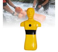 XNZJHPP Pool Beach River Simulation Rescue Dummy,Water Rescue Dummy Drowning Prevention,Fire Training Drill Model with 2 Water Injection Holes Rapid Drainage Yellow (Yellow)