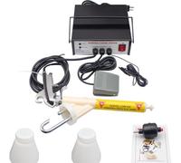 XNZJHPP Portable Electrostatic Powder Coating Spray Gun with 5-Level Adjustable Control for DIY and Industrial Surfaces Finishing