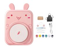 XNZJHPP Pottery Wheel for Kidss, Art Craft DIY Clay Tool Set, Adjustable Speed Cat Clay Machine, DIY Clay Tool Set, Electric Pottery Wheel for Teaching, Home Use, Kidss Girls
