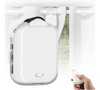 XNZJHPP Smart Automatic Curtain Opener Robot for Roman Rod & U-rail, Timer Control for Effortless Opening/Closing, No Charging Needed, Home Automation Solution (Track 1pc)