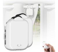XNZJHPP Smart Automatic Curtain Opener Robot for Roman Rod & U-rail, Timer Control for Effortless Opening/Closing, No Charging Needed, Home Automation Solution (Track 2pcs)