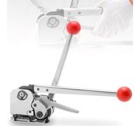 XNZJHPP Steel Strapping Tool,metal Banding Tool,Metal Free Buckle Packing Tensioner Cutter for 13/19mm Width Manual Steel Straps