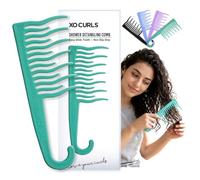 Xo Curls Detangling Shower Comb Curls for Unisex(Green) - Pack of 1
