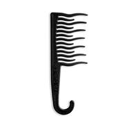 XO Curls Shower Detangling Wide Tooth Hair Comb For Curly & Wavy Hair, Gentle On Scalp & Hook For Easy Hanging In Shower Pack Of 1 Black