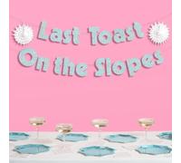 xo, Fetti Last Toast On the Slopes Glitter Banner - 5' | Festive Bachelorette Party Decorations, Winter Bachelorette Supplies, Photobooth Backdrop, Bridesmaid Favor, Apres Ski