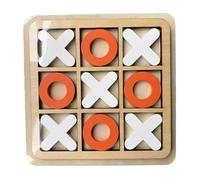 XO Game | Wooden X & O Blocks - Coffee Table Decor, Fun Games, Educational Strategy Brain Puzzle, Classic Interactive Toy for Kids, Adults