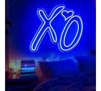 XO Neon Sign, Custom Room Neon Decor, XO Heart Led Light Signs Wall Art, Wedding Signs Bedroom Lights,Personalized Gifts