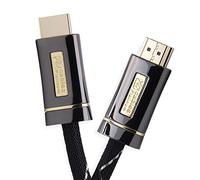 XO Platinum 5m High Speed HDMI Cable (HDMI Type A, HDMI 2.1/2.0b/2.0a/2.0/1.4) - 4K, 3D, UHD, ARC, Full HD, Ultra HD, 2160p, HDR - for PS4, Xbox One, Wii, Sky Q, LCD, LED, UHD, 4k TVs - Black