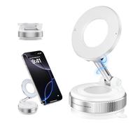 XO Simple is Beauty Vacuum Suction Magnetic Phone Holder, Strong Suction Magnetic Car Phone Holder Mount Foldable Phone Stand for iPhone16/15/14/13/12, Mirror/Glass/Screen(Not Charge Phone)
