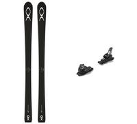 XO Skis - Downhill/All-Mountain Ski Bindings - Pack XO V7 Black White 2025 for Men Black