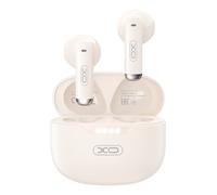 XO TWS Wireless Earbuds Bluetooth 5.4 with IPX4 Charging Case, Beige