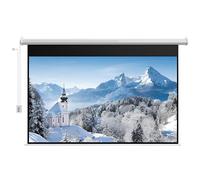 XOBRJQZ Motorized Projector Screen with Remote Control, 16:9 4K HD Mounted Movie Screen for Home Theater Movie Office Game, Wall/Ceiling Mount(60 inch)