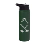 Xochipilli Aztec God (Highlights only) Stainless Steel Insulated Water Bottle