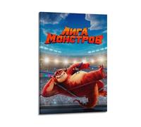 XOEDWOVM Fighting Monsters Movie Poster Poster Decorative Painting Canvas Wall Posters And Art Picture Print Modern Family Bedroom Decor Posters 20x30inch(50x75cm)