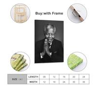 XOEDWOVM Former South African President Nelson Mandela Poster Poster Decorative Painting Canvas Wall Posters And Art Picture Print Modern Family Bedroom Decor Posters 12x18inch(30x45cm)