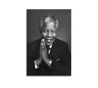 XOEDWOVM Former South African President Nelson Mandela Poster Poster Decorative Painting Canvas Wall Posters And Art Picture Print Modern Family Bedroom Decor Posters 16x24inch(40x60cm)