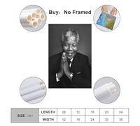 XOEDWOVM Former South African President Nelson Mandela Poster Poster Decorative Painting Canvas Wall Posters And Art Picture Print Modern Family Bedroom Decor Posters 24x36inch(60x90cm)