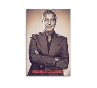 XOEDWOVM George Clooney Movie Actor Poster Poster Decorative Painting Canvas Wall Posters And Art Picture Print Modern Family Bedroom Decor Posters 24x36inch(60x90cm)