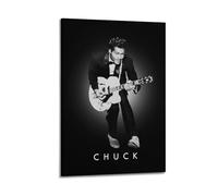 XOEDWOVM Guitarist Chuck Berry Poster Poster Decorative Painting Canvas Wall Posters And Art Picture Print Modern Family Bedroom Decor Posters 24x36inch(60x90cm)