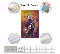 XOEDWOVM Guitarist Gary Moore Poster Poster Decorative Painting Canvas Wall Posters And Art Picture Print Modern Family Bedroom Decor Posters 12x18inch(30x45cm)